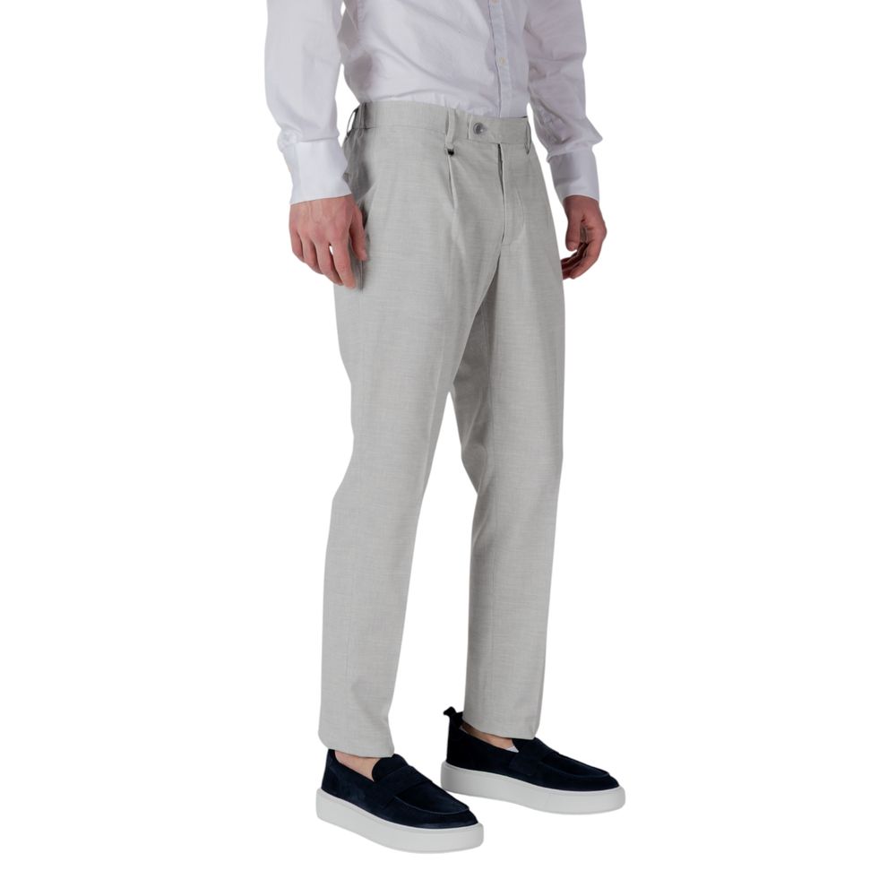 Antony Morato Gray Polyester Dress Pants