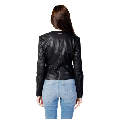 Armani Exchange Black Leather Jacket