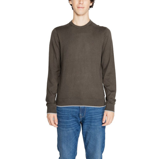 Armani Exchange Green Cotton Sweatshirt