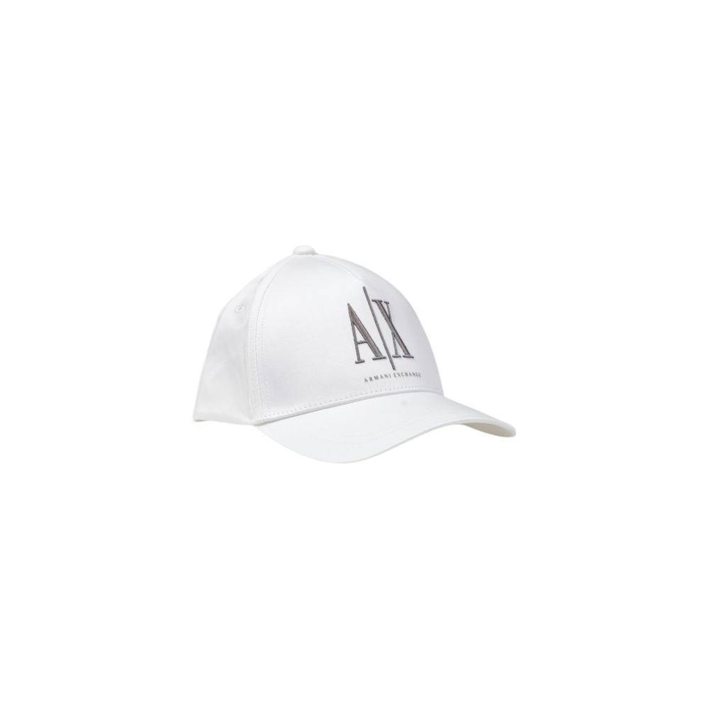 Armani Exchange White Cotton Cap (Baseball Hat)