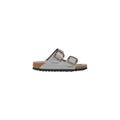 Birkenstock Gray Leather Slippers