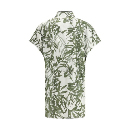 Brunello Cucinelli Multicolor Cotton Pattern Shirt