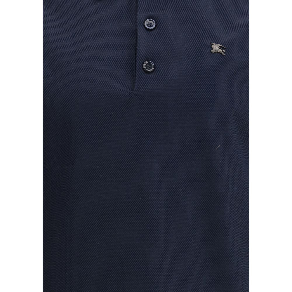 Burberry Blue Cotton Polo Shirt