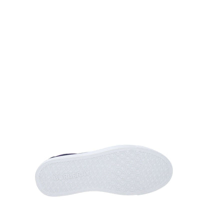 Sole view of Burberry Green Fabric Sneakers with rubber sole, showing brand logo and casual design.