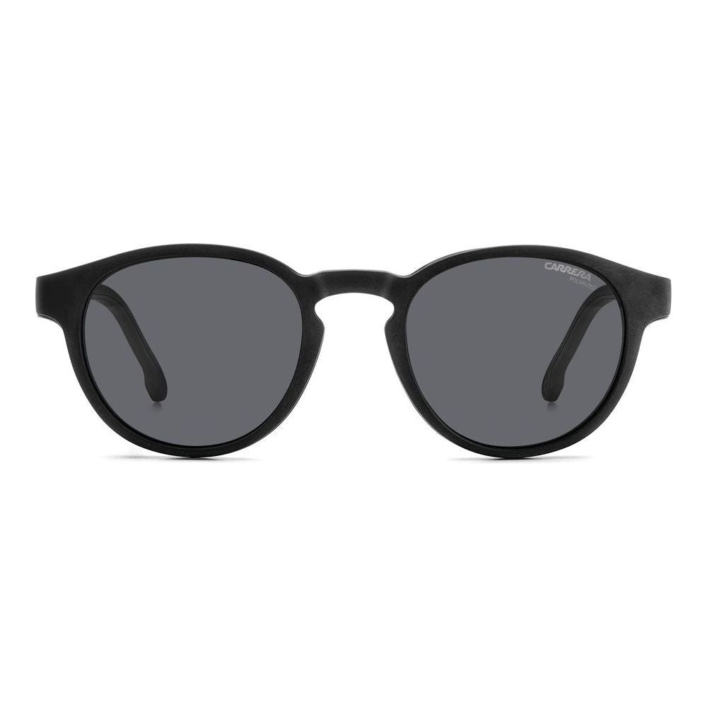 CARRERA MOD. CA 8066_CS sunglasses for gentlemen with black frames and lenses, front view.