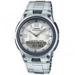 CASIO CLASSIC Mod. WORLD TIME TELEMEMO 3D wristwatch, stainless steel case and strap, quartz movement, multifunction display.