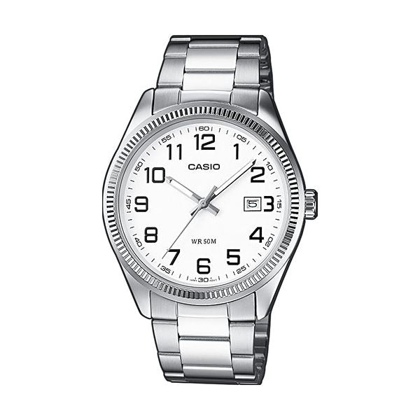 CASIO COLLECTION Mod. DATE - WHITE. ARAB NUMBERS