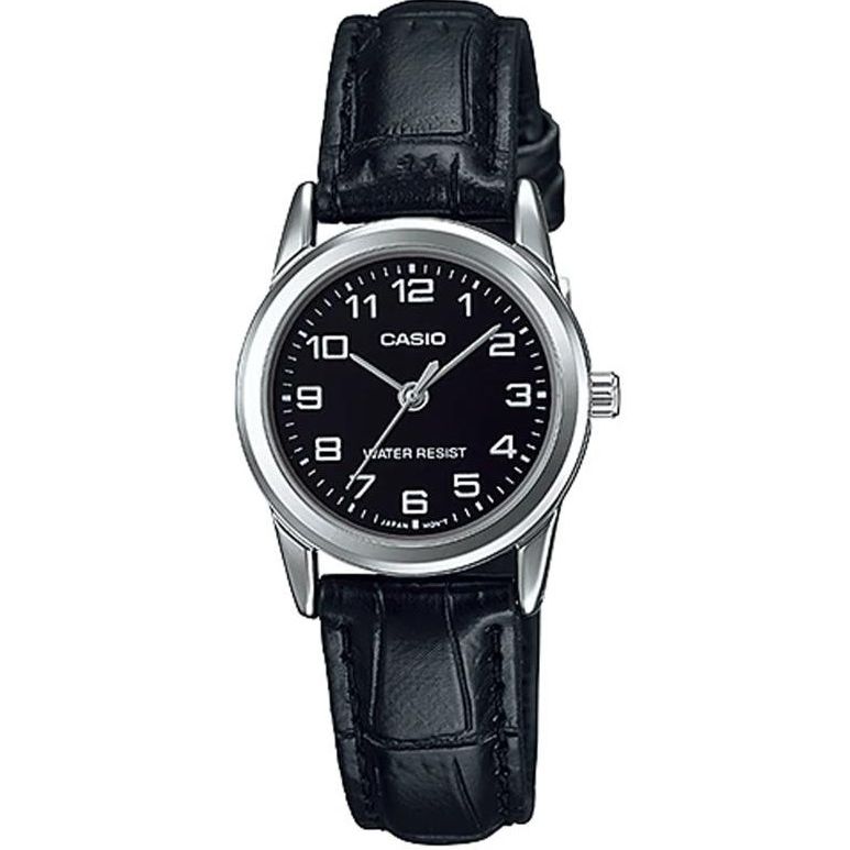 CASIO COLLECTION Mod. LADY 3H. LEATHER - BLACK