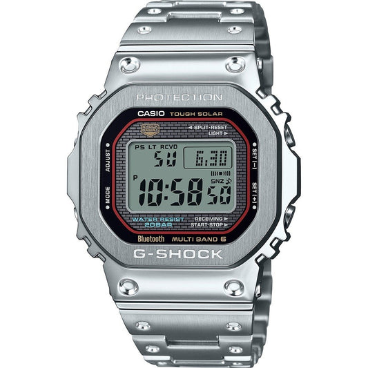 CASIO G-SHOCK MASTER OF G Mod. THE ORIGIN FUL METAL wristwatch with 20 ATM water resistance, 40mm stainless steel case, solar movement.