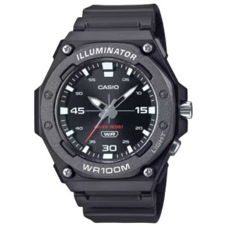 CASIO SPORT Mod. DIVER - ILLUMINATOR WR 100MT - BLACK WATCHES