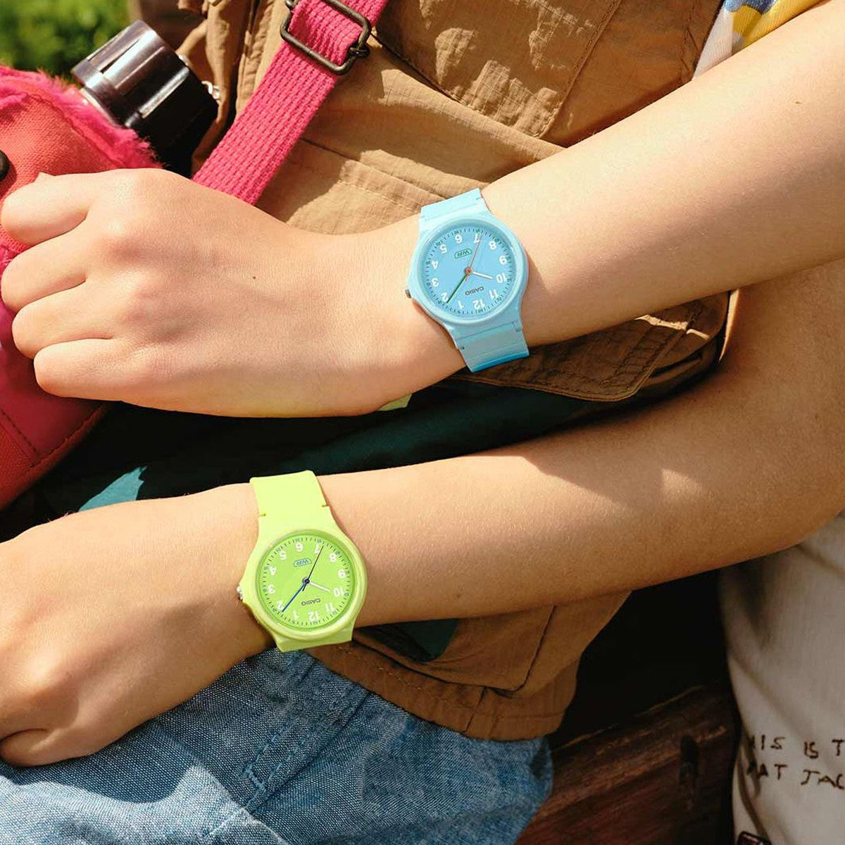CASIO TIMELESS COLLECTION Mod. POP - BIO RESIN STRAP - LEMON GREEN WATCHES