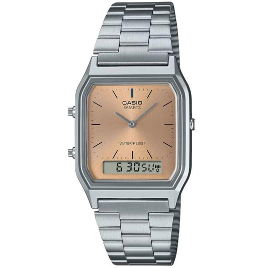 CASIO VINTAGE Mod. EDGY COLLECTION SUNRAY DIAL - PINK COPPER WATCHES
