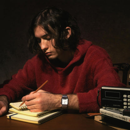 CASIO VINTAGE Mod. EDGY COLLECTION SUNRAY DIAL - WHITE WATCHES