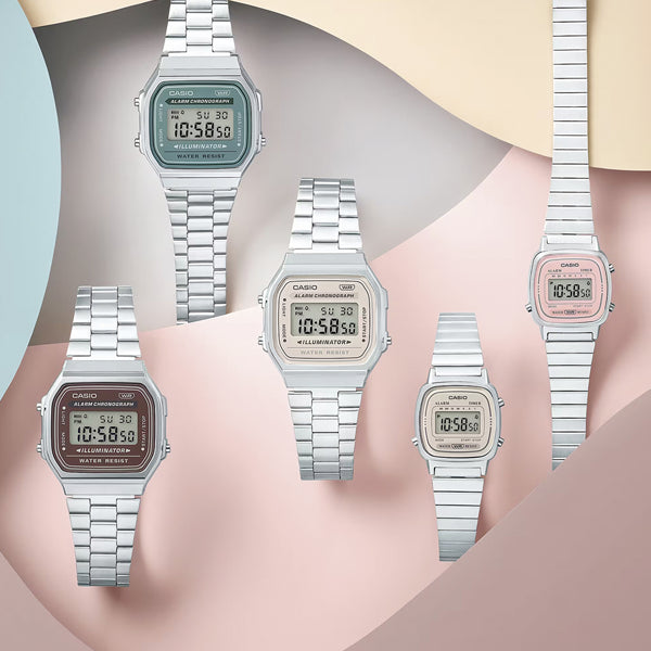 CASIO VINTAGE Mod. ICONIC MINI STEEL - CREAM WATCHES