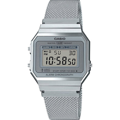 CASIO VINTAGE Mod. ICONIC SLIM DESIGN - SILVER MESH WATCHES