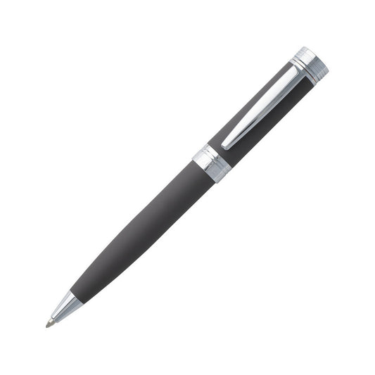 CERRUTI WRITING FASHION ACCESSORIES Mod. NSG9144X pen in sleek black and silver design.