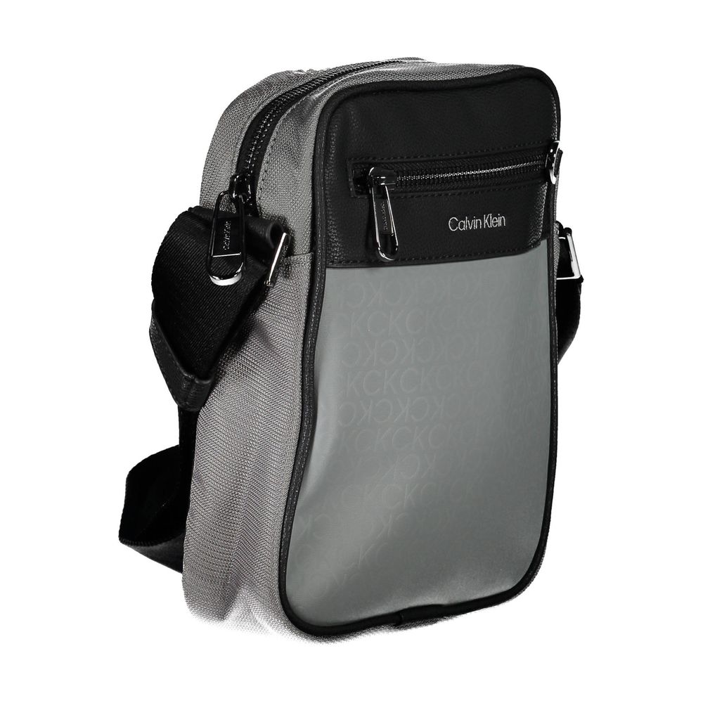 Calvin Klein Grigio Polyester Men Shoulder Bag 1728,67403481248,Bags,Calvin Klein,Gray,Men,New with tags,Shoulder Bags - Bags