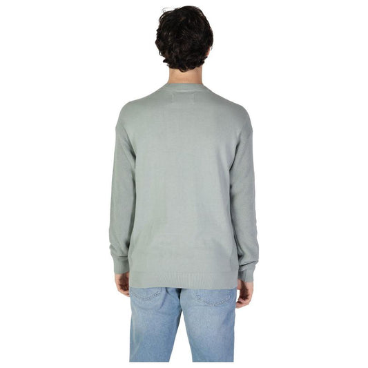 Calvin Klein Jeans Green Cotton Sweater 1728,71956299936,Calvin Klein Jeans,Green,IT52 | XL,Men,New with tags,Sweaters - Men - Clothing Calvin Klein Jeans CA-15729102482-IT52 | XL