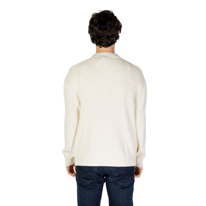 Calvin Klein Jeans Cream Cotton Sweatshirt