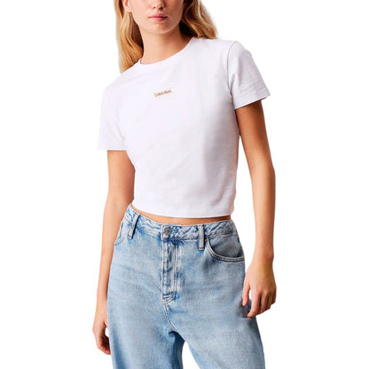 Calvin Klein Jeans White Recycled Cotton Sportswear