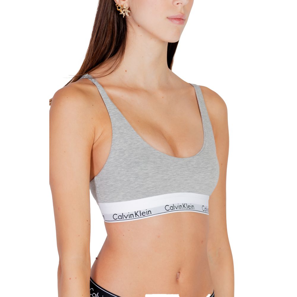 Calvin Klein Underwear Gray Cotton Bra