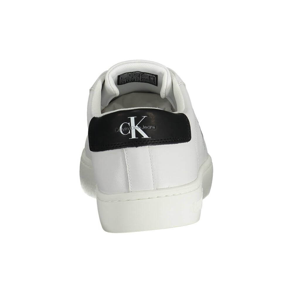 Calvin Klein White Recycled Polyester Men Sneaker