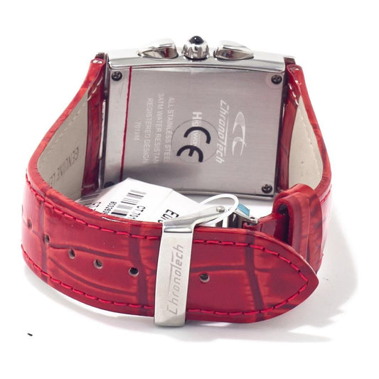 Chronotech Chronotech Red Leather Watch CHCT7018B05AC 1728,Chronotech,New with tags,Red,Watches for Women - Watches,Women