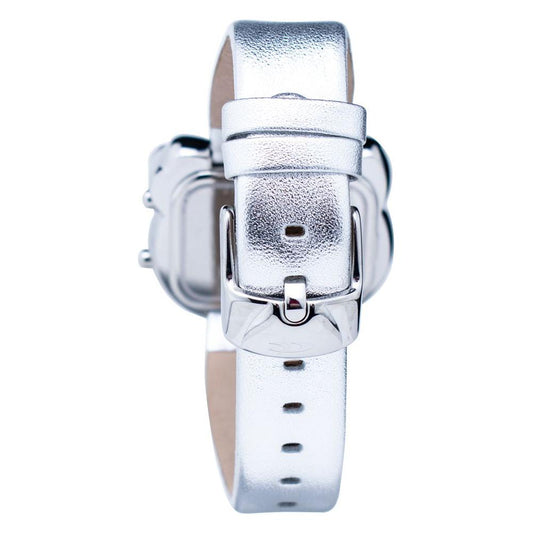 Chronotech Chronotech Silver Leather Watch CHCT7104L27AC 1728,67434610848,Chronotech,New with tags,Silver,Watches for Women - Watches,Women