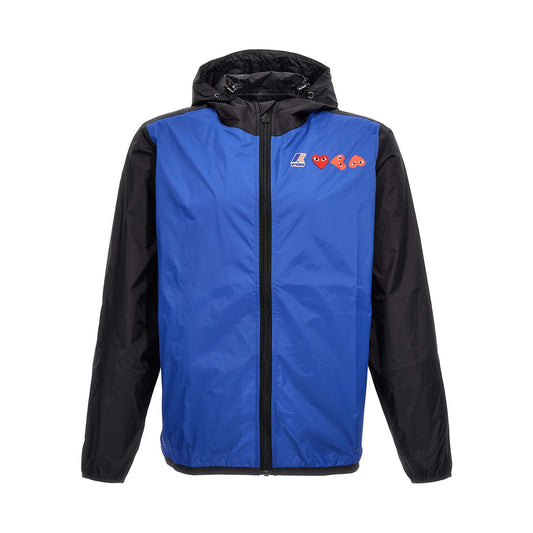 Comme Des Garçons Play Blue Nylon Shell Jacket