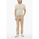 Corneliani ID Solid Color Stretch Cotton 5-Pocket Pants