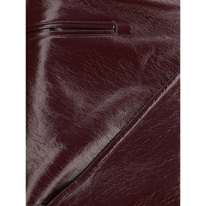 Courrèges Bordeaux Cotton Mini Skirt