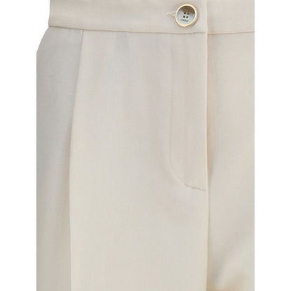 Cruna Cream Polyester Casual Pants