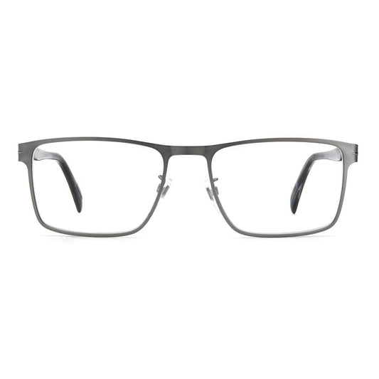 David Beckham Gray Metal Frames featuring stylish rectangular design, made from durable metal with measurements 56/18/150mm.