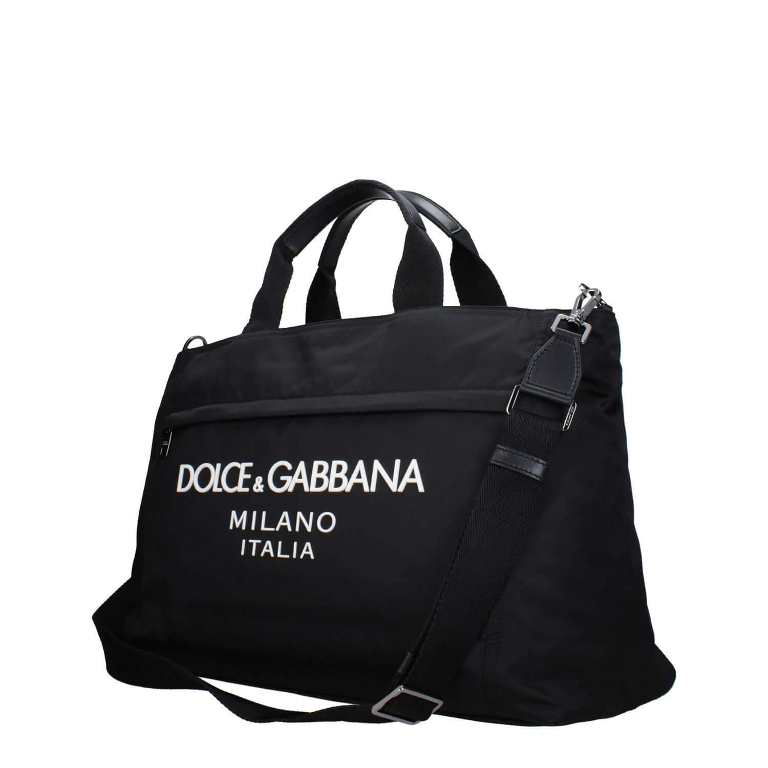 Dolce & Gabbana Black Fabric Luggage And Travel
