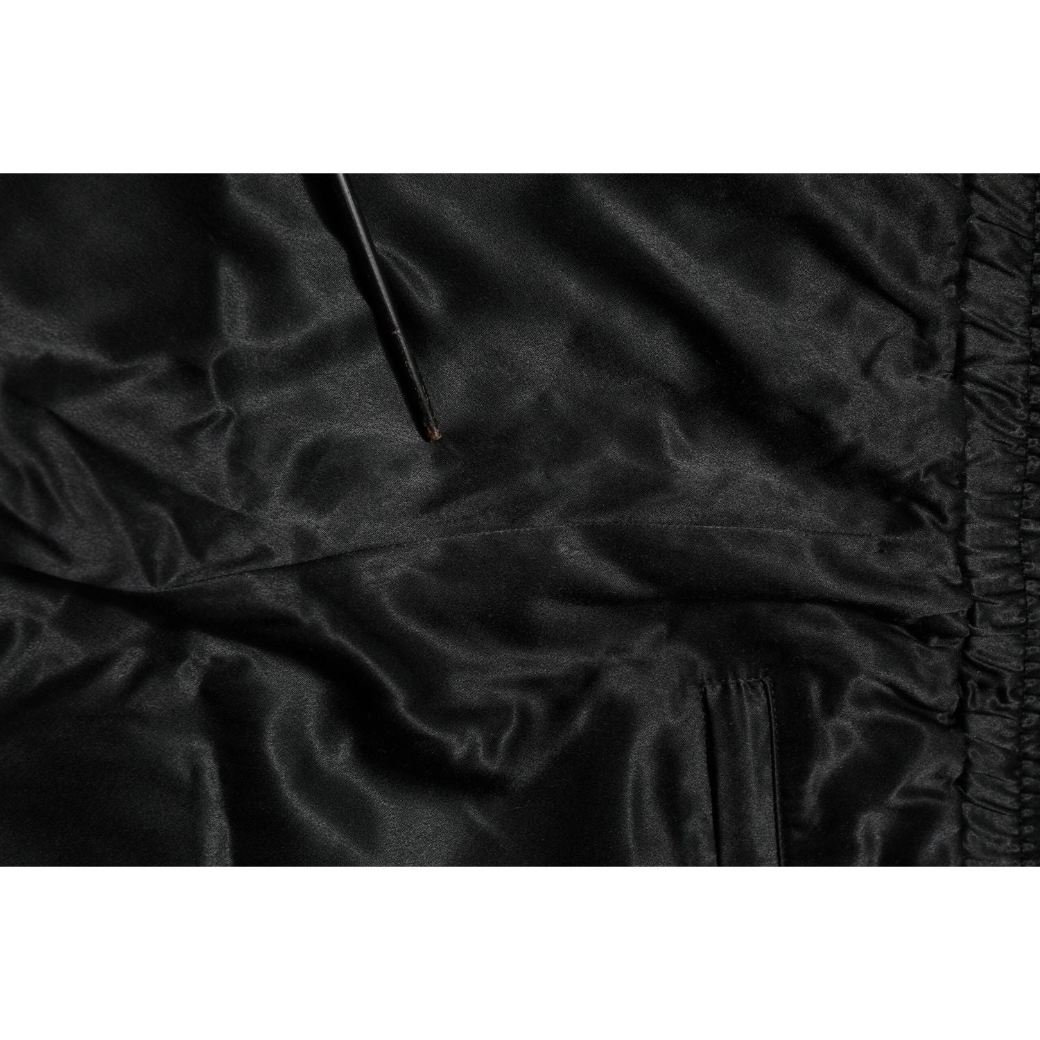 Dolce & Gabbana Black Gold Satin Crown Side Stripe Jogger Pants