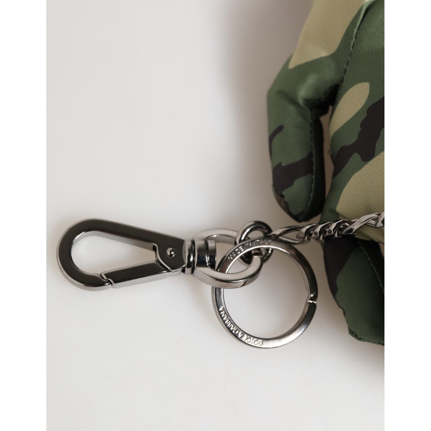 Dolce & Gabbana Camouflage Multicolor Animal Silhouette Keychain Keyring