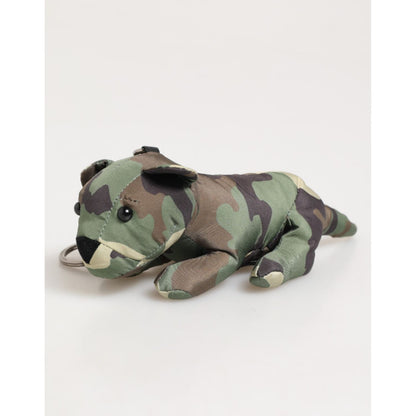Dolce & Gabbana Camouflage Multicolor Animal Silhouette Keychain Keyring