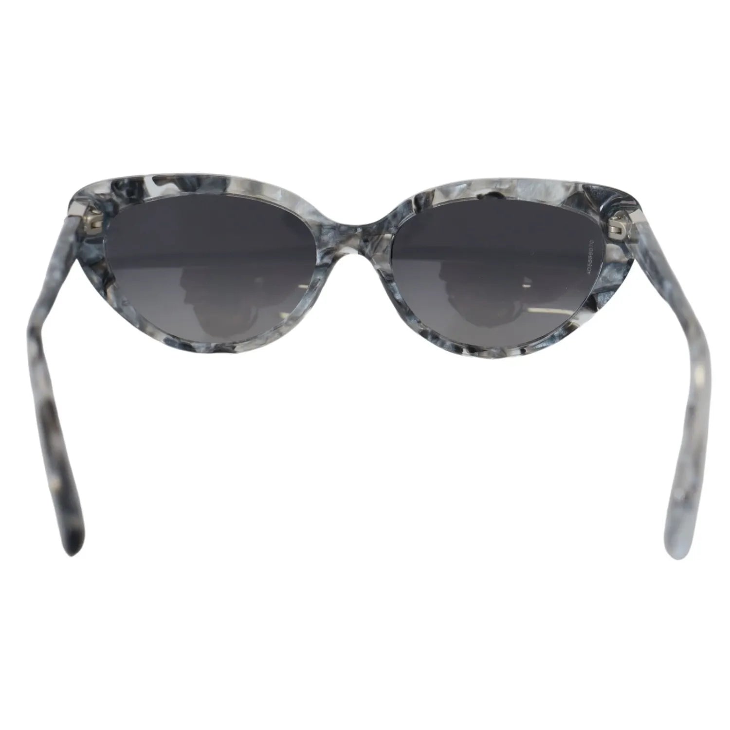 Dolce & Gabbana DG4194 Gray Acetate Logo Plaque Cat Eye Lens Sunglasses