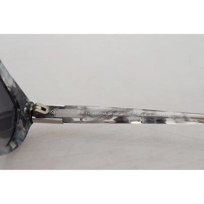 Dolce & Gabbana DG4194 Gray Acetate Logo Plaque Cat Eye Lens Sunglasses
