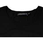 Dolce & Gabbana Black Cotton Shorts Sleeves Crewneck T-shirt TSH86907-54