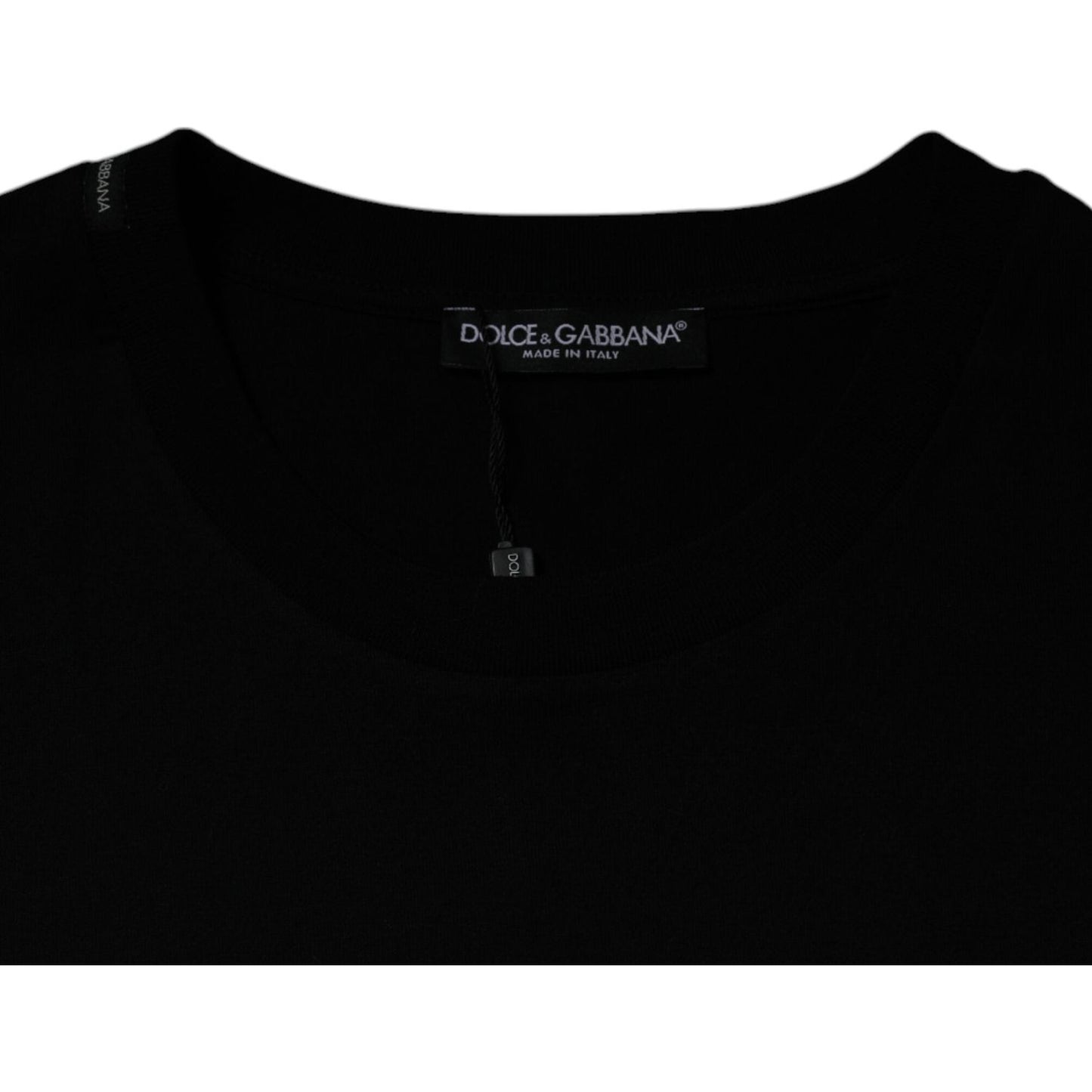 Dolce & Gabbana Black Crew Neck Short Sleeve T-shirt TSH87509-58