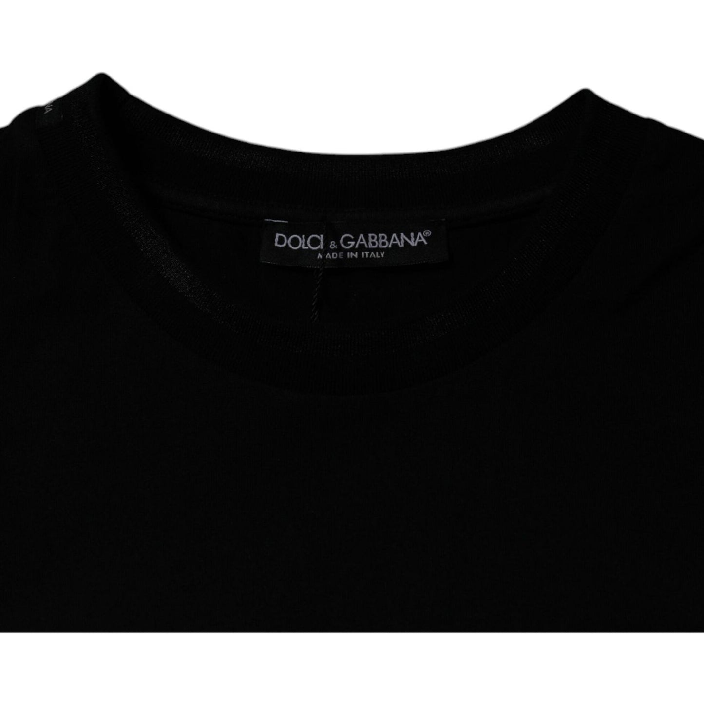 Dolce & Gabbana Black Crew Neck Short Sleeve T-shirt TSH87510-56
