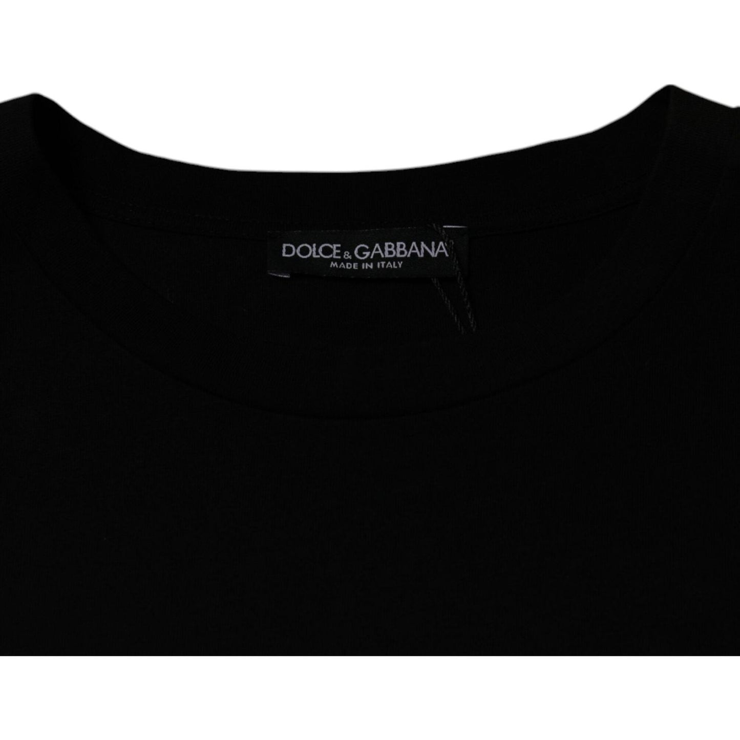 Dolce & Gabbana Black Crew Neck Short Sleeve T-shirt TSH87513-52