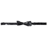 Dolce & Gabbana Black Floral Fantasy Adjustable Neck Men Bow Tie Dolce & Gabbana Dark Slate Gray
