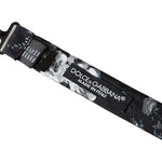 Dolce & Gabbana Black Floral Fantasy Adjustable Neck Men Bow Tie Dolce & Gabbana Dark Slate Gray