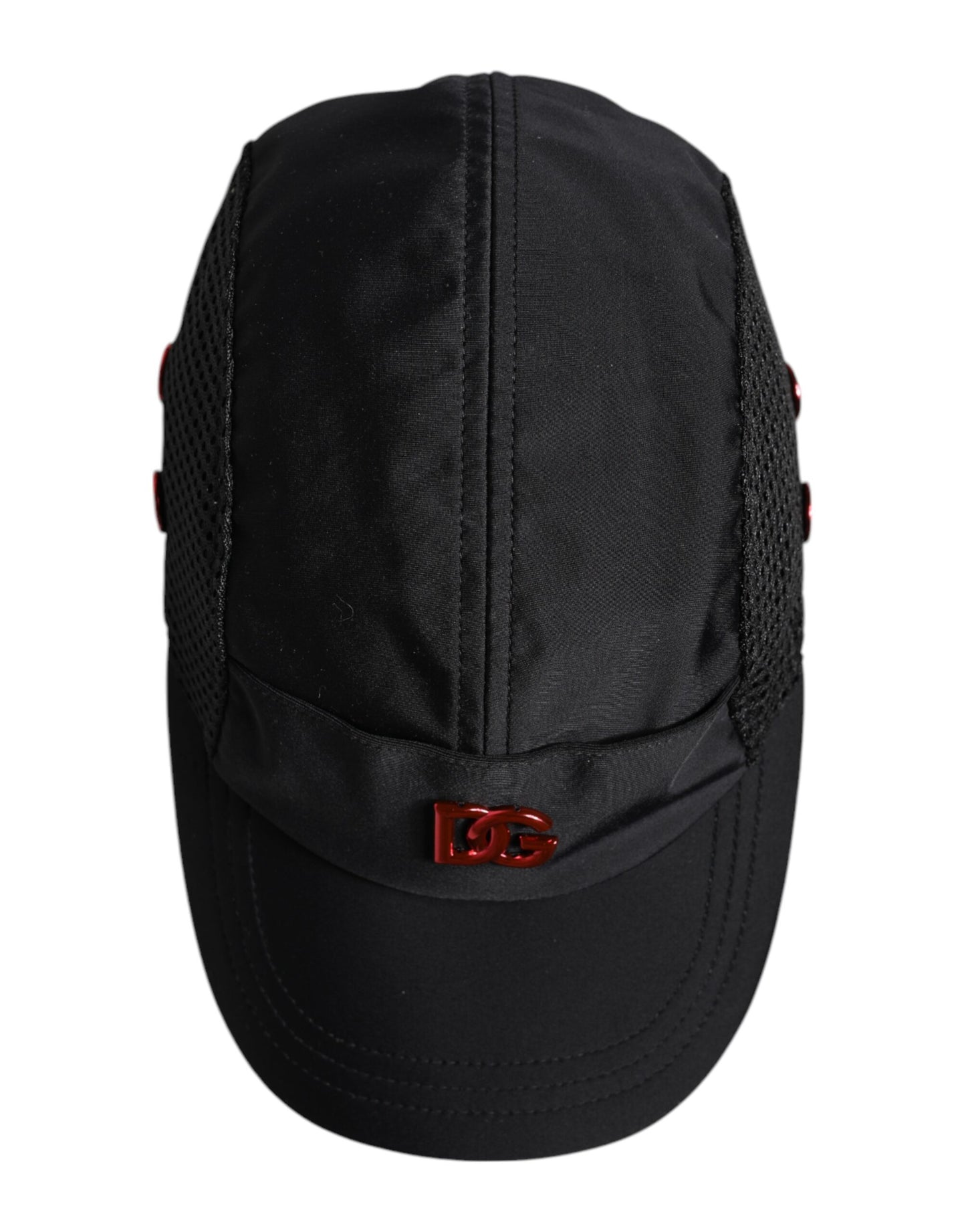 Dolce & Gabbana Black Nylon Logo 6 Panels Baseball Cap HAT9826-58
