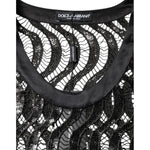 Dolce & Gabbana Black Sequin Sleeveless Tank Blouse Top TSH86677-42