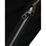Dolce & Gabbana Black Zipper Bodycon Sheath Midi Dress DR281291-40