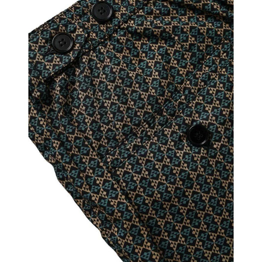 Dolce & Gabbana Brown Patterned Beachwear Swim Shorts Swimwear PAN75507-4