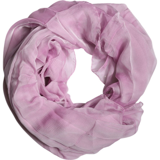Dolce & Gabbana Dolce & Gabbana Pink Silk Rectangle Women Wrap Shawl Scarf MS7498
